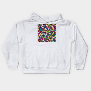 Twisted Metaballs Pattern (CMYK Colour) Kids Hoodie